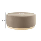 EEI-6650 Tilden Large 38" Round Performance Velvet Upholstered Ottoman by Modway