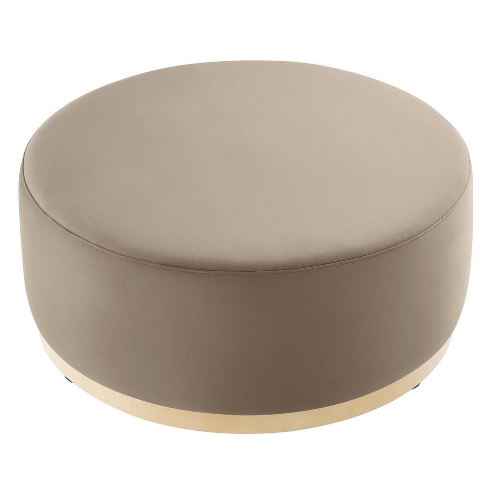 EEI-6650 Tilden Large 38" Round Performance Velvet Upholstered Ottoman by Modway