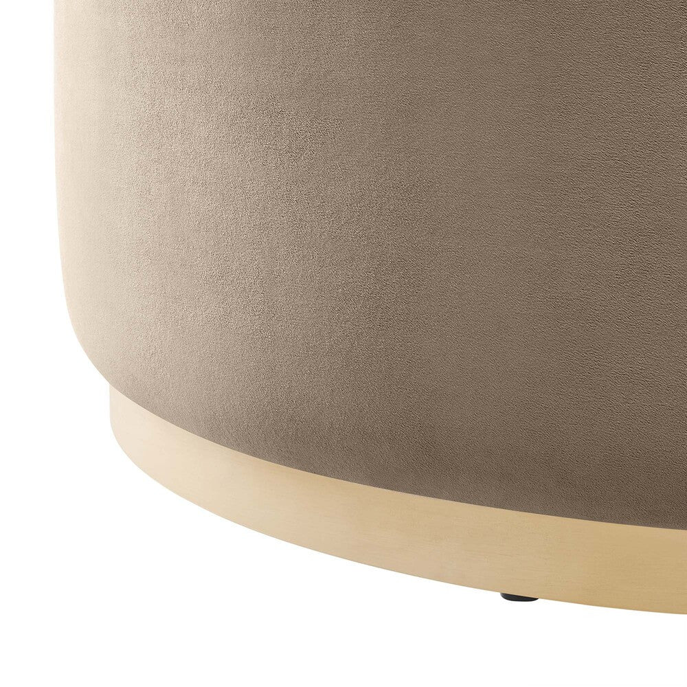 EEI-6650 Tilden Large 38" Round Performance Velvet Upholstered Ottoman by Modway