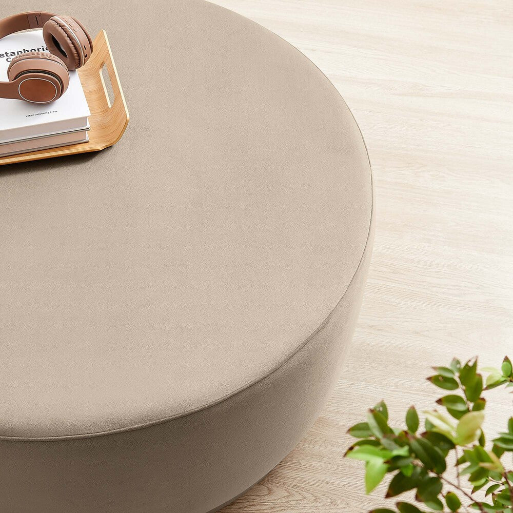 EEI-6650 Tilden Large 38" Round Performance Velvet Upholstered Ottoman by Modway
