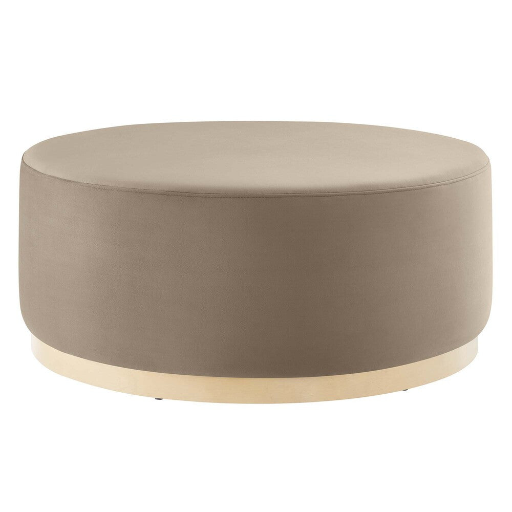 EEI-6650 Tilden Large 38" Round Performance Velvet Upholstered Ottoman by Modway