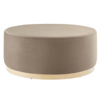 EEI-6650 Tilden Large 38" Round Performance Velvet Upholstered Ottoman by Modway