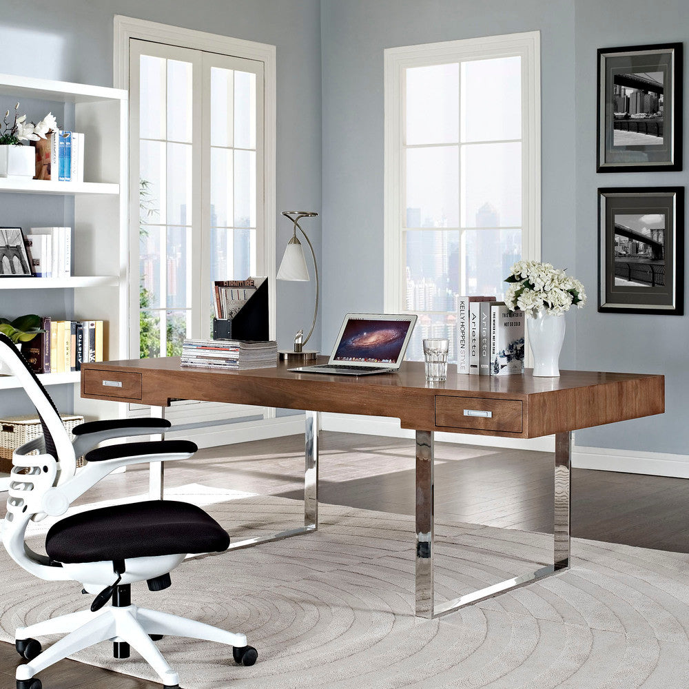EEI-293-WAL Tinker Office Desk by Modway