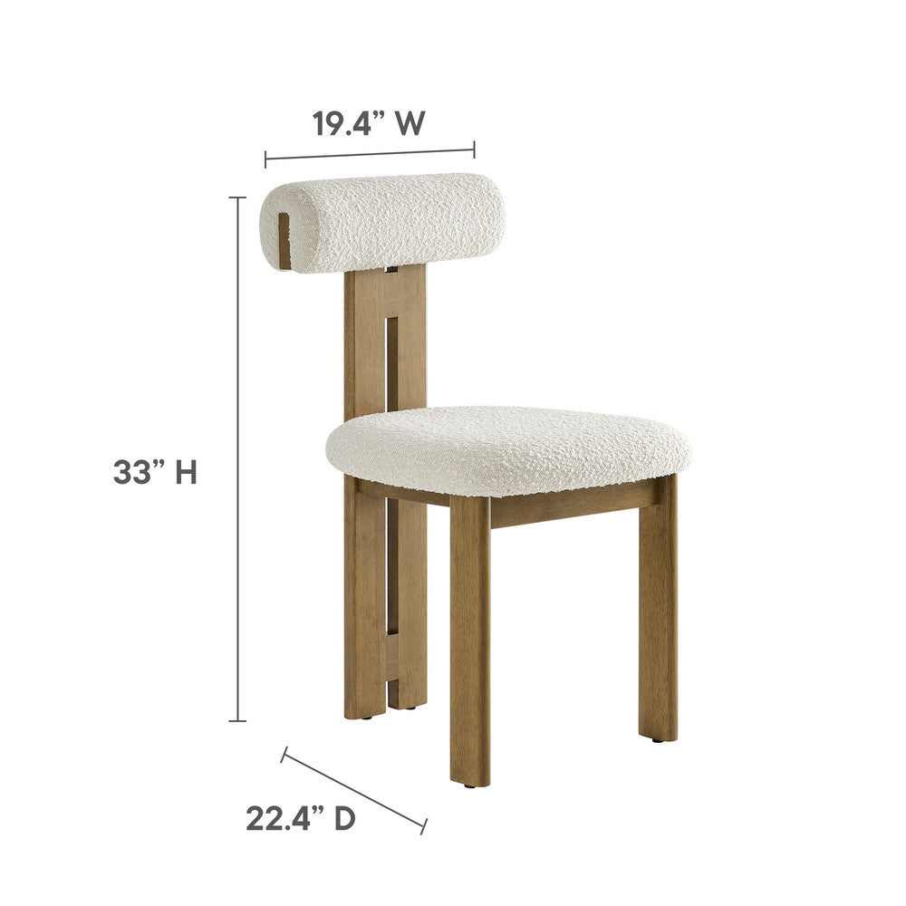 Modway Torian Boucle Fabric Dining Chair Set of 2 by Modway-EEI-6960