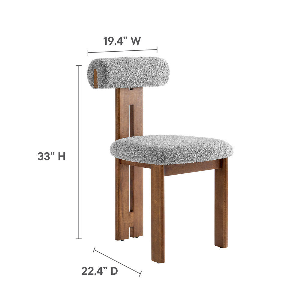Modway Torian Boucle Fabric Dining Chair Set of 2 by Modway-EEI-6960