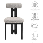 Modway Torian Boucle Fabric Dining Chair Set of 2 by Modway-EEI-6960