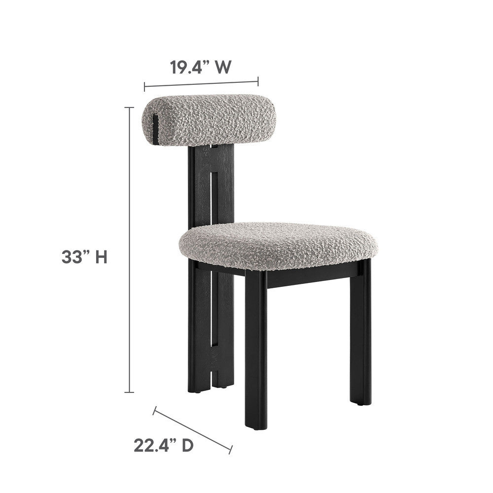 Modway Torian Boucle Fabric Dining Chair Set of 2 by Modway-EEI-6960