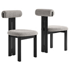 Modway Torian Boucle Fabric Dining Chair Set of 2 by Modway-EEI-6960