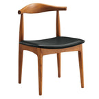 EEI-1682-BLK Tracy Wood Dining Chairs Set of 4 by Modway