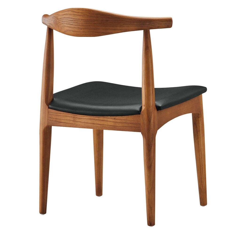 EEI-1682-BLK Tracy Wood Dining Chairs Set of 4 by Modway