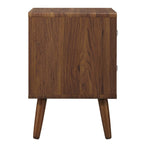 MOD-7017-WAL-WHI Transmit 2-Drawer Nightstand by Modway