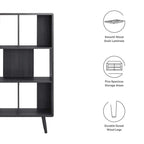 EEI-5743 Transmit 5 Shelf Wood Grain Bookcase by Modway