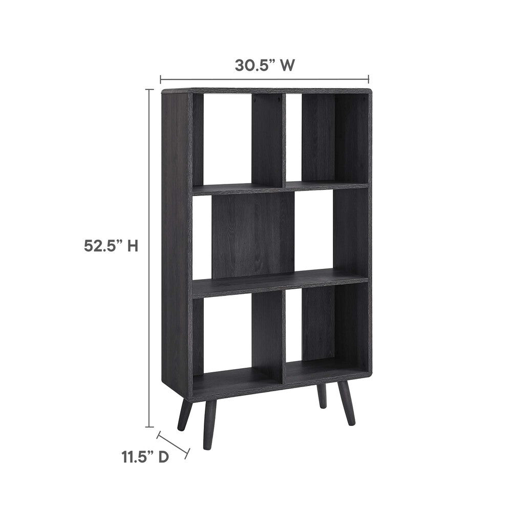 EEI-5743 Transmit 5 Shelf Wood Grain Bookcase by Modway