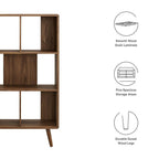 EEI-5743 Transmit 5 Shelf Wood Grain Bookcase by Modway