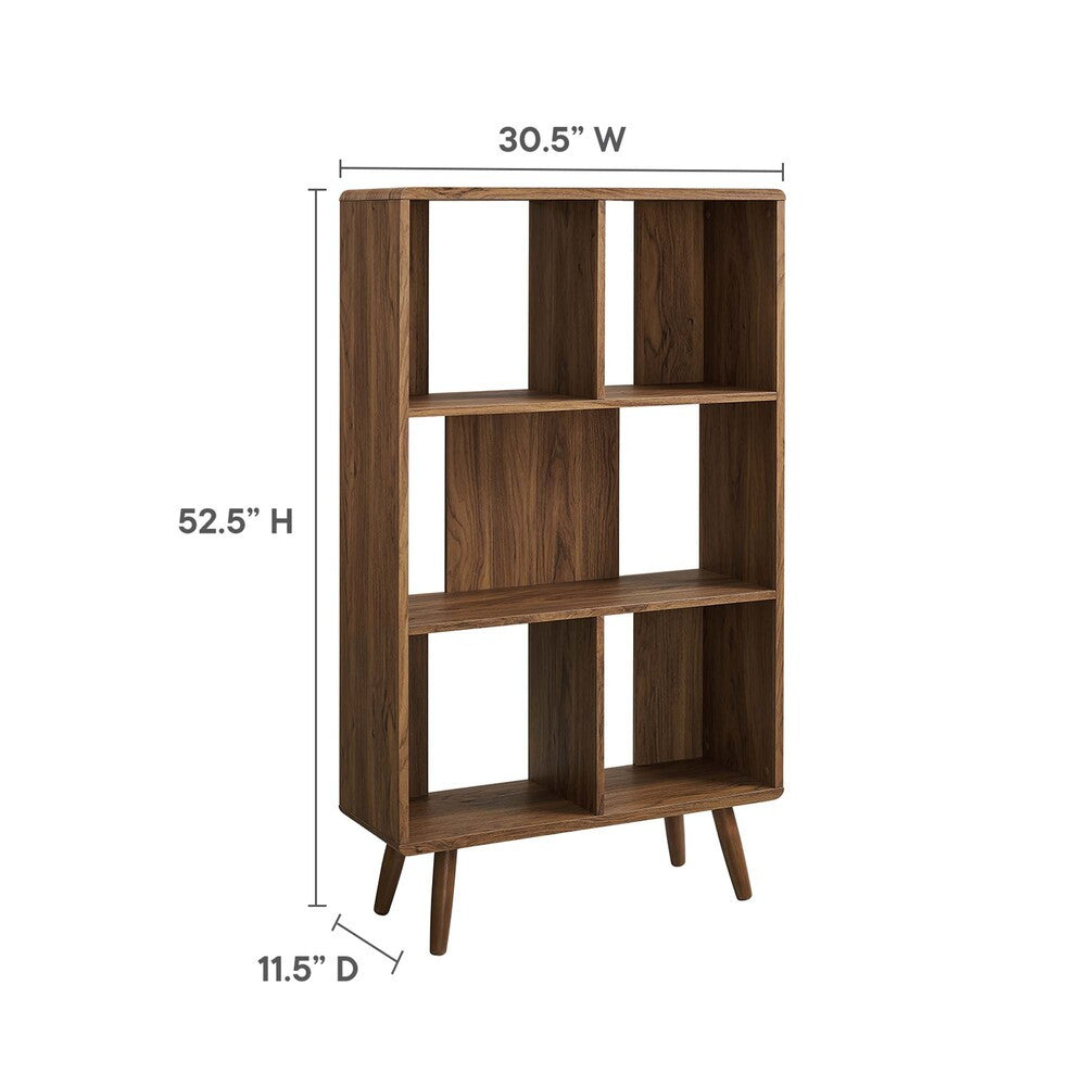EEI-5743 Transmit 5 Shelf Wood Grain Bookcase by Modway