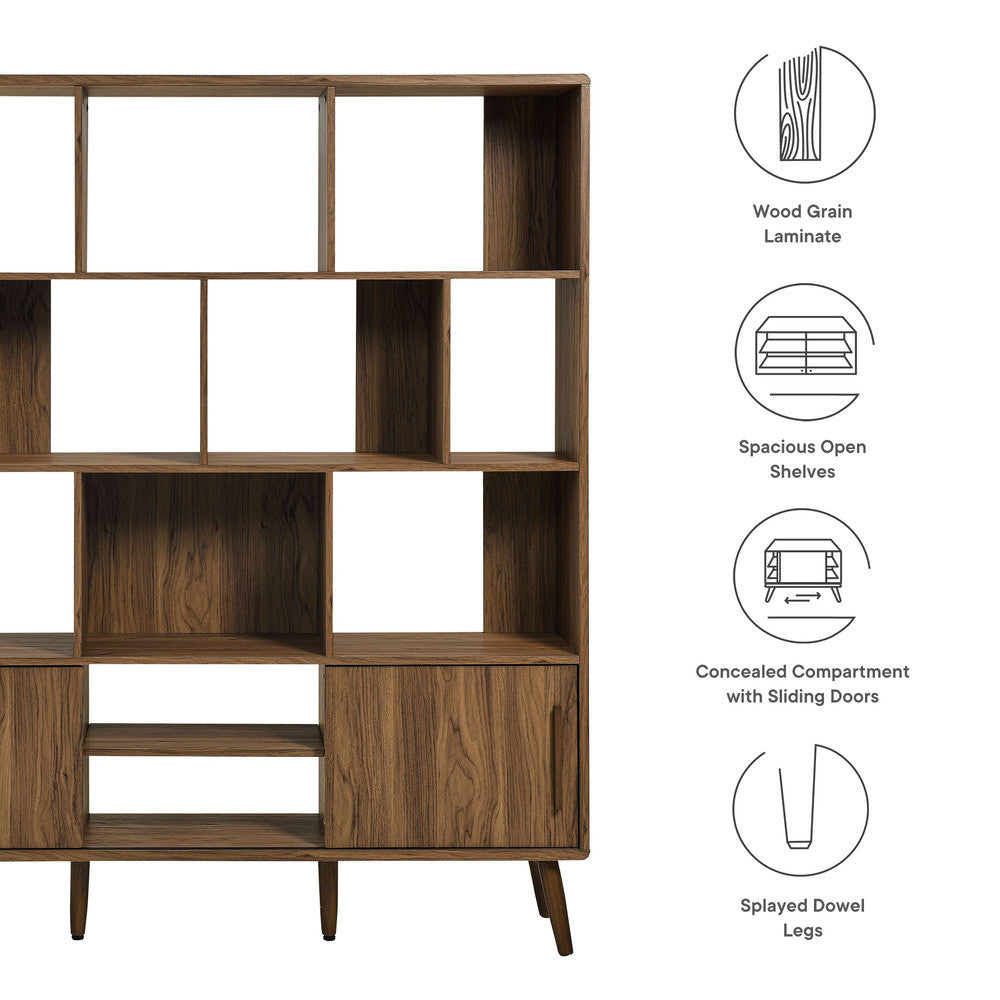 Modway Transmit 59" Bookcase with Sliding Doors by Modway-EEI-7194