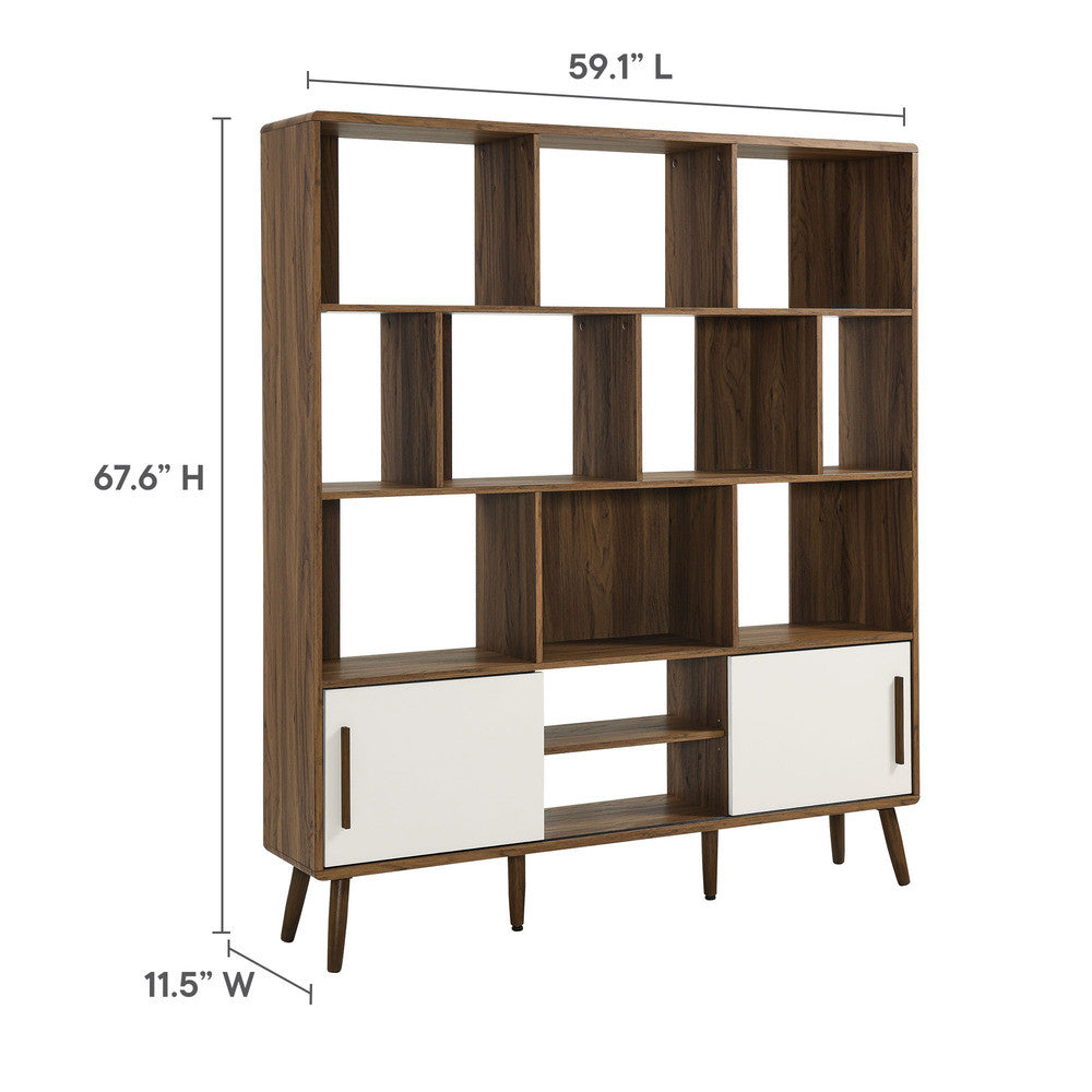 Modway Transmit 59" Bookcase with Sliding Doors by Modway-EEI-7194