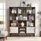 Modway Transmit 59" Bookcase with Sliding Doors by Modway-EEI-7194