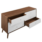 MOD-7022-WAL-WHI Transmit 60" Dresser by Modway