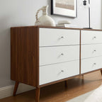 MOD-7022-WAL-WHI Transmit 60" Dresser by Modway