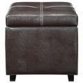 Modway EEI-814-BRN Treasure Upholstered Vinyl Ottoman Espresso