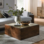 EEI-7086-WAL Truett Square Wood Rattan Coffee Table by Modway