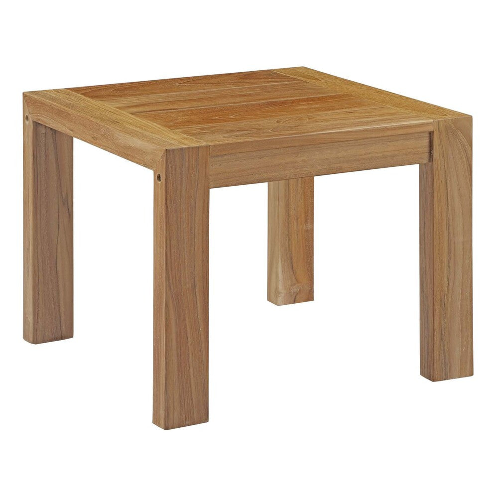 EEI-3119-NAT-WHI-SET Upland 3 Piece Outdoor Patio Teak Set by Modway