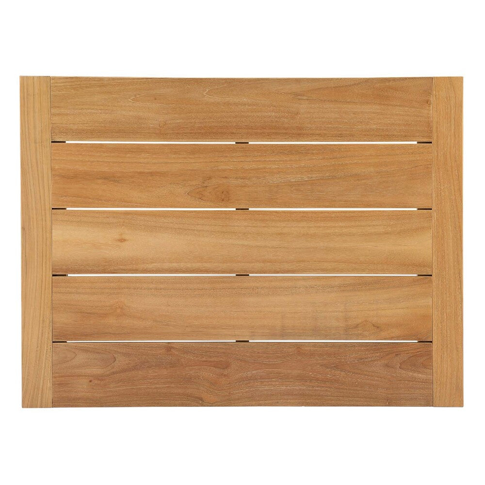 EEI-3116-NAT-WHI-SET Upland 4 Piece Outdoor Patio Teak Set by Modway