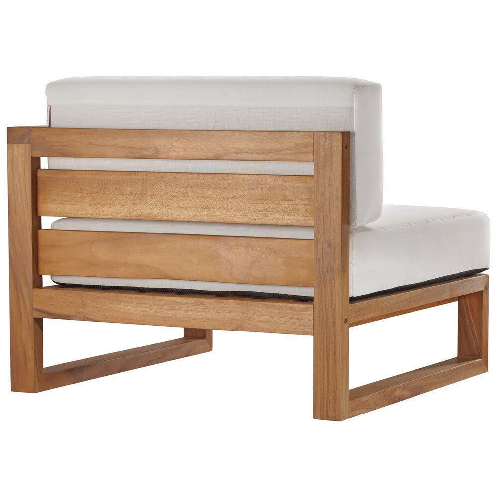 EEI-4123-NAT-WHI Upland Outdoor Patio Right-Arm Chair by Modway