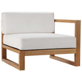 Modway EEI-4123-NAT-WHI Upland Outdoor Patio Right-Arm Chair Natural White