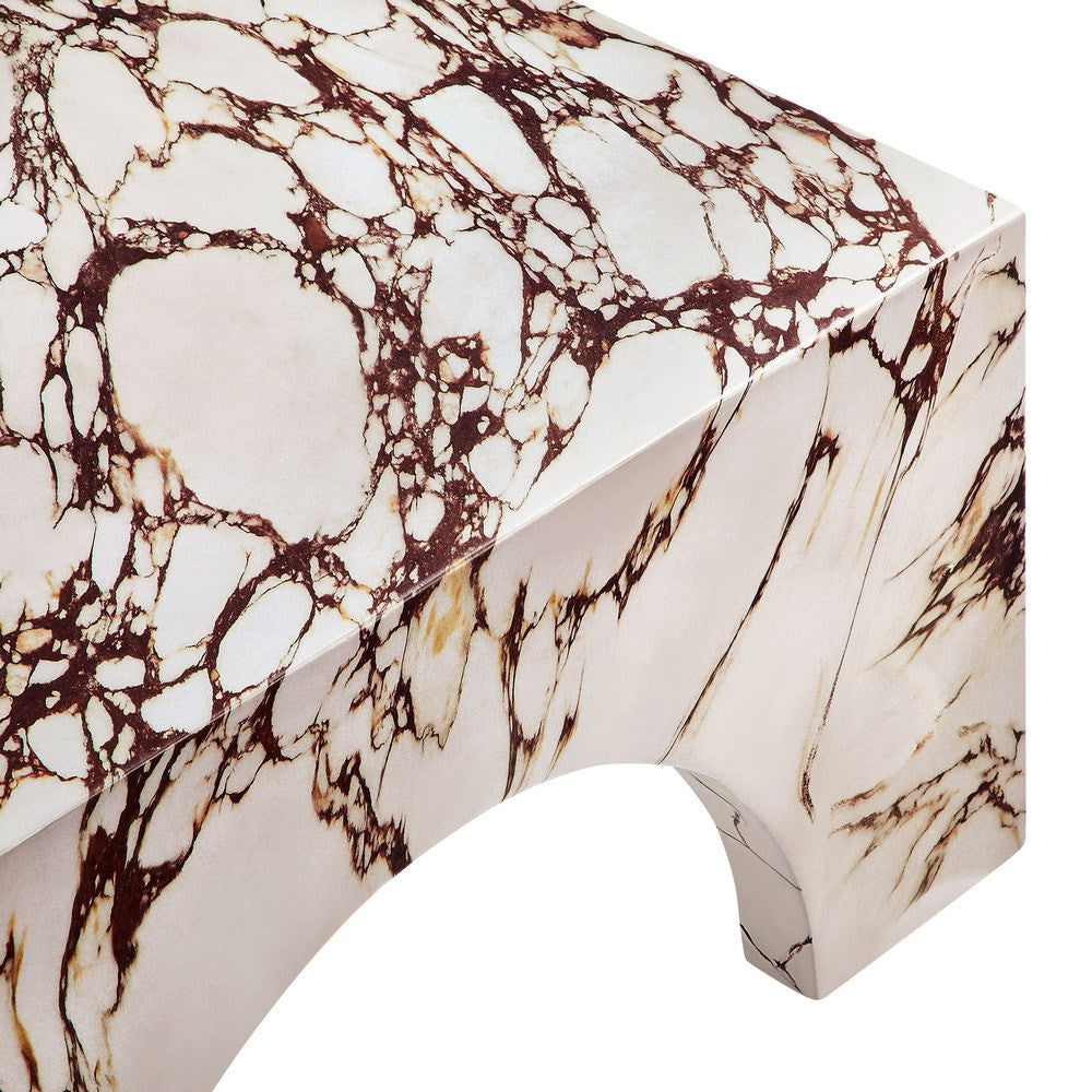 EEI-7097 Valen Indoor - Outdoor Patio Arched Concrete Coffee Table by Modway