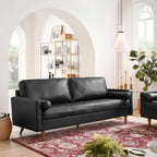 EEI-4634-BLK Valour 81" Leather Sofa by Modway