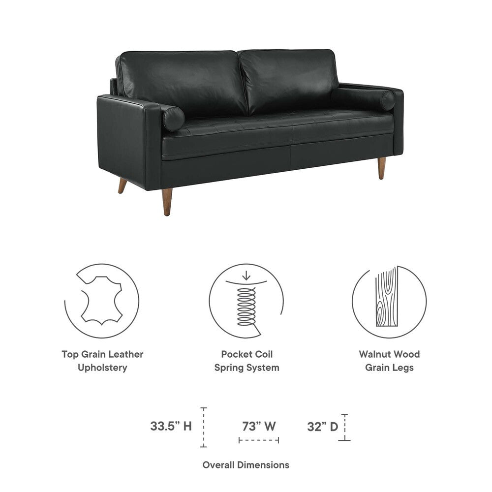 EEI-4633 Valour Leather Sofa by Modway