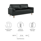 EEI-4633 Valour Leather Sofa by Modway