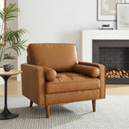 Modway Valour Tufted Vegan Leather Accent Armchair by Modway-EEI-6971