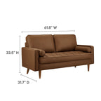 Modway Valour Tufted Vegan Leather Loveseat by Modway-EEI-6972