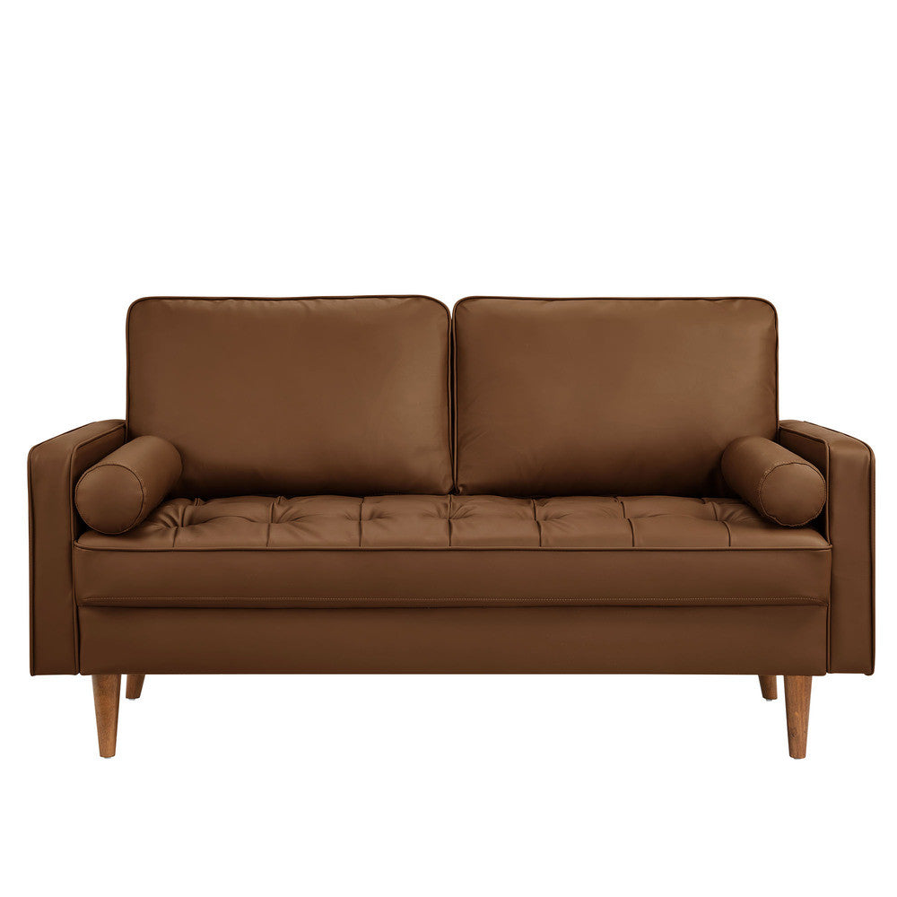Modway Valour Tufted Vegan Leather Loveseat by Modway-EEI-6972