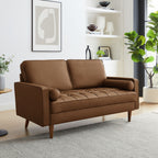 Modway Valour Tufted Vegan Leather Loveseat by Modway-EEI-6972