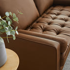 Modway Valour Tufted Vegan Leather Loveseat by Modway-EEI-6972