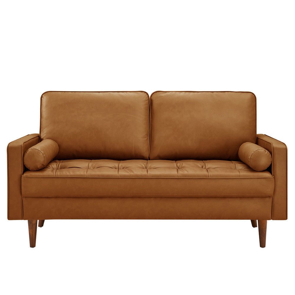 Modway Valour Tufted Vegan Leather Loveseat by Modway-EEI-6972