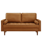 Modway Valour Tufted Vegan Leather Loveseat by Modway-EEI-6972