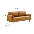 EEI-3765-TAN Valour Tufted Vegan Leather Sofa by Modway