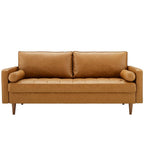 EEI-3765-TAN Valour Tufted Vegan Leather Sofa by Modway