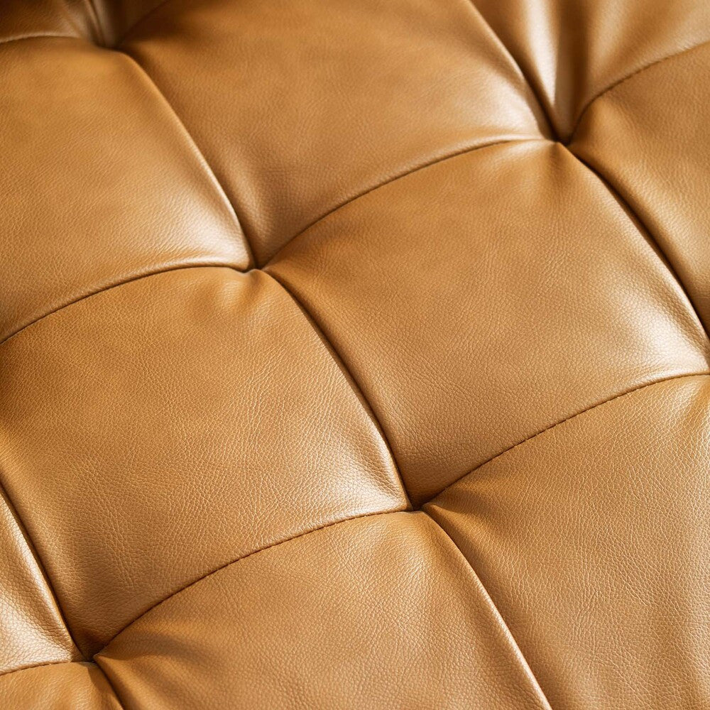 EEI-3765-TAN Valour Tufted Vegan Leather Sofa by Modway