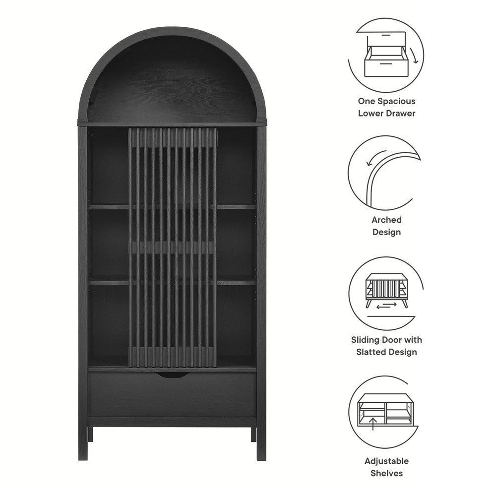 Modway Vaughn 71" Arched Storage Display Cabinet by Modway-EEI-7167