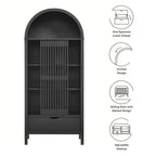 Modway Vaughn 71" Arched Storage Display Cabinet by Modway-EEI-7167