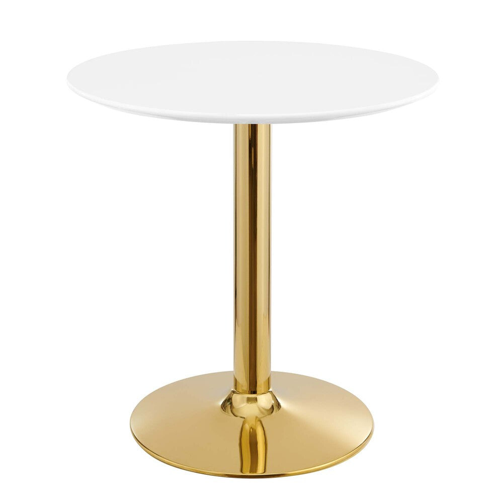 EEI-4543-GLD-WHI Verne 28" Dining Table by Modway