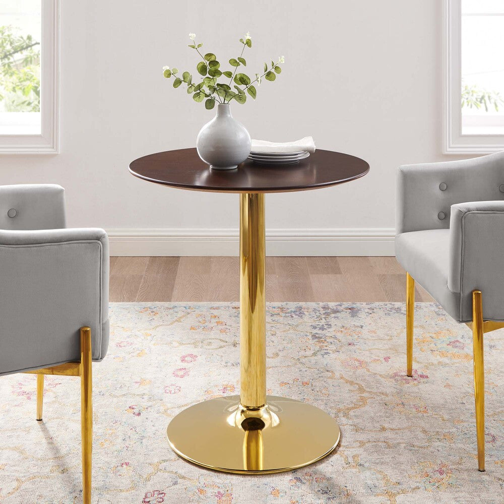 EEI-4551-GLD-CHE Verne 28" Dining Table by Modway