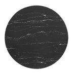 EEI-4747-GLD-BLK Verne 35" Artificial Marble Dining Table by Modway
