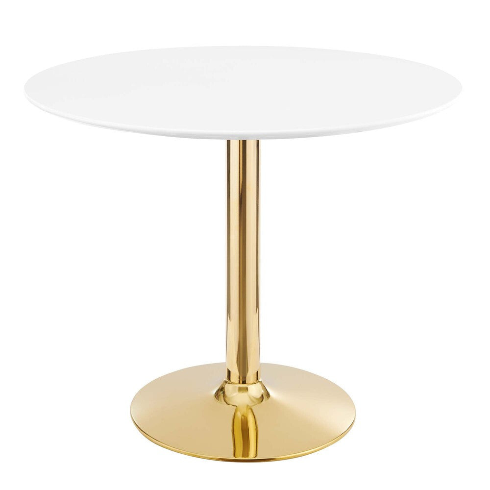 EEI-4544-GLD-WHI Verne 35" Dining Table by Modway